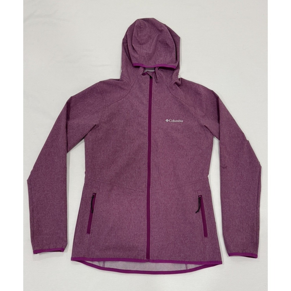 Columbia Women's Heather Canyon Softshell Light Purple Jacket Size S